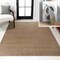 Jonathan Y Twyla Classic Solid Low-Pile Machine-Washable Brown 3 ft. x 5 ft. Area Rug WSH300D-3 - alternate 1