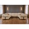 Homeroots Beige Italian Leather Power Reclining U Shaped Eight Piece Corner Sectional With Console 634683 - alternate 2