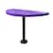 Leisure Craft Perforated Semi-Circle Pedestal Table, Portable, 30"H, Purple STAB30-PERF-PURPLE - alternate 1