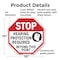 Signmission Stop Hearing Protection Required Be, 10 Inch X 10 Inch, Plastic Sign OC-P-10-123 - alternate 3