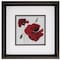 Homeroots 12" X 12" Brushed Silver Frame Red Poppy, Set Of 2, 2PK 365173 - alternate 3