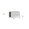 Homeroots 62" Gray Six Drawer Double Dresser 488509 - alternate 2