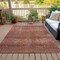 Homeroots 3' X 5' Pink And Ivory Geometric Washable Indoor Outdoor Area Rug 630507 - alternate 3