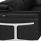 Homeroots Black Italian Leather Power Reclining U Shaped Eight Piece Corner Sectional With Console 634677 - alternate 3