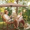 Simple Deluxe 9' Patio Umbrella Replacement Canopy Outdoor Table Market Yard Umbrella Replacement Top Cover with LGBRLACANOPY9TAN - alternate 4
