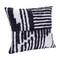 Homeroots 22" Navy and White Geometric Cotton Throw Pillow 534313 - alternate 2