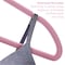 Elama Home 50 Piece Flocked Velvet Clothes Hangers with Stainless Steel Swivel Hooks in Pink HANGER50PIECEPINK - alternate 3