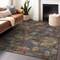 Homeroots 10' X 14' Gray Green And Terra Cotta Floral Washable Indoor Outdoor Area Rug 604161 - alternate 3