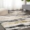 Jonathan Y Nova Modern Bold Strie' Shag Beige/Black/Yellow 5 ft. x 8 ft. Area Rug SHG102A-5 - alternate 2