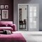 Sartodoors Slab Barn Door Panel Frosted Glass Grey 36x96 Solid Core Modern Interior VEREGIO7412S-GRE-3696 - alternate 2