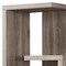 Homeroots Taupe Wood Five Tier Etagere Bookcase 332830 - alternate 2