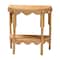 Bali & Pari Paisley Bohemian Scallop Light Honey Rattan Console Table 252-14112-ZORO - alternate 1
