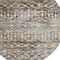 Homeroots 8' Brown And Beige Round Argyle Washable Indoor Outdoor Area Rug 615796 - alternate 4
