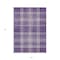 Homeroots 5' X 8' Purple Gold And Ivory Plaid Washable Indoor Outdoor Area Rug 596358 - alternate 2
