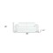 Homeroots 89" White Italian Leather Sofa With Silver Legs 329593 - alternate 3