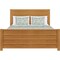 Homeroots Brown Ribbed Texture Solid Wood King Bed Frame 523651 - alternate 2