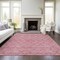 Homeroots 9' X 12' Pink And Purple Geometric Washable Indoor Outdoor Area Rug 613570 - alternate 4