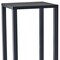 Homeroots 35" Black Solid Wood Square End Table With Two Shelves 372928 - alternate 3