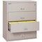 Fireking 4 Drawer, 1 Hr Fire & Impact Rated, 44" Wide Lateral Platinum 4-4422-CPL - alternate 2