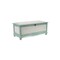 Homeroots Rectangular Green Wooden With Seat Cushion And Inside Storage Bench 379862 - alternate 1