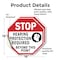 Signmission Stop Hearing Protection Required Be, 18 inch X 18 inch, Vinyl Decal, 2PK OC-D-2PACK-18-123 - alternate 2
