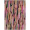 Homeroots 9' X 12' Pink Black And Green Striped Washable Indoor Outdoor Area Rug 603231 - alternate 4
