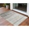 Homeroots 2' X 3' Taupe Ombre Washable Non Skid Indoor Outdoor Area Rug 563673 - alternate 1