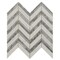 Apollo Tile 11x12 Bianco Carrara, Bardiglio Nuvolato Marble Floor and Wall Mosaic Tile 4.51 sqft/case, 5PK APLKB88CV04A - alternate 1