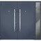 Vdomdoors Steel Double Doors Deux 0729 Gray Graphite Sidelight Exterior Window Stainless Inserts Single Moder DEUX0729DEXD-GRE-RH-W72+12 x H80 - alternate 2
