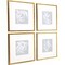 Homeroots Set Of Four Leaf Study Gold Framed Print Wall Art, 4PK 525648 - alternate 1