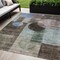 Homeroots 5' X 8' Brown Blue And Green Geometric Washable Indoor Outdoor Area Rug 604307 - alternate 1