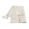 Homeroots 50" X 60" Brown and White Woven Cotton Striped Throw Blanket with Tassels 516575 - alternate 3