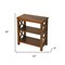 Homeroots 25" Brown Two Tier Standard Bookcase 389561 - alternate 3