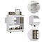 Homeroots Brown and White Rolling Bar Cart With Wine Storage 479896 - alternate 2