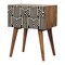 Homeroots 23" Brown Solid Wood Two Drawer Nightstand 651845 - alternate 2