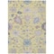 Homeroots 10' X 14' Yellow Lavender And Denim Blue Floral Washable Indoor Outdoor Area Rug 605348 - alternate 4