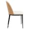 Leisuremod 70.9 in W, 29.5 in L, Manufactured Wood/Steel/Velvet, Natural Wood/Beige TT70-CNW18-BG - alternate 3