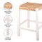 Alaterre Furniture Newport 24in H Wood Counter Height Stool 24 with Handcrafted Woven Rope Seat, White ANNP2250 - alternate 7