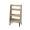 Homeroots 45" Natural Brown Manufactured Wood Four Tier Etagere Bookcase 490167 - alternate 1