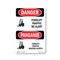 Signmission Safety Sign, OSHA Danger, 7" Height, Forklift Traffic Be Alert Bilingual OS-DS-D-57-VT-1265 - alternate 1