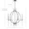 Jonathan Y Laura 23" Crystal/Metal LED Chandelier, Chrome JYL7402A - alternate 3