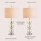 Jonathan Y Bella 27" Glass Triple-Sphere LED Table Lamp, Mercury Silver/Chrome, 2PK JYL1070B-SET2 - alternate 3