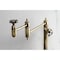 Kingston Brass Deck Mount Pot Filler Faucet with Knurled Handle, Antique Brass KS3703RKZ - alternate 2