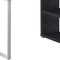 Homeroots 47" Gray and Silver L Shape Computer Desk With Three Drawers 333380 - alternate 3