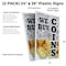 Signmission We Buy Coins Vertical, Plastic Signs Only 24 Inch x 36 Inch, Corrugated Plastic, 2PK CSB-2436-2PACK-We Buy Coins Vertical - alternate 2