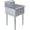 Amgood 27 in. x 27 1/2 in. Stainless Steel Utility Sink. 24 in. x 24 in. x 13 in. Bowl SINK S1C-UT-242413-NF-Z - alternate 1
