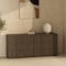 Manhattan Comfort Clive 72in Dresser in Walnut Brown and Gold (6-Drawer) DR1562-3 - alternate 1