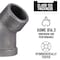 B & K 1-1/4 in. MIP each X 1-1/4 in. D FIP Black Malleable Iron 45 degree Street Elbow 501535 - alternate 2