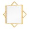 Homeroots 24" Gold Metal Geo Square Accent Mirror 574029 - alternate 2