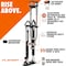 Surpro Double-Sided Drywall Stilts, Magnesium Base, 26 in - 40 in Height, QuadLock Contractor-Grade Stilts S2X-M-2640 - alternate 4